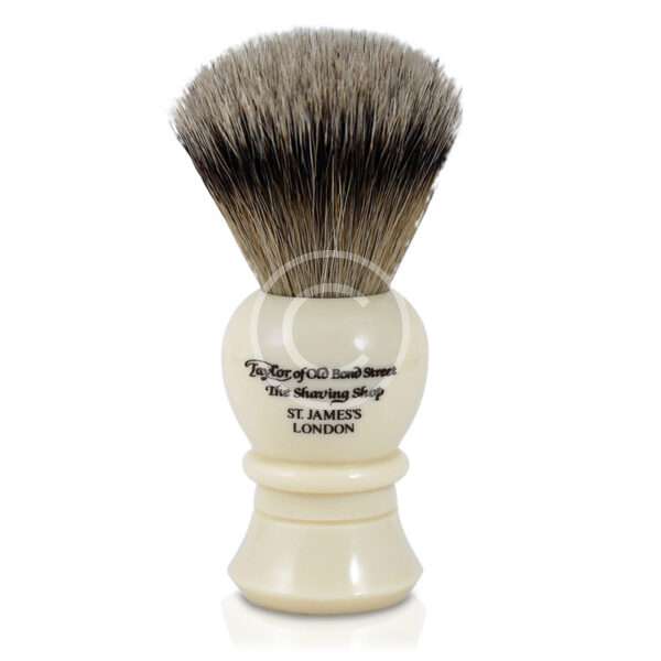 White Shave Brush - Image 2